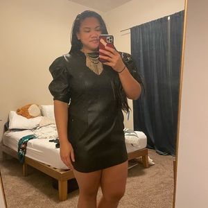 Boohoo Faux Leather Dress